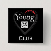 Knopf des Young at Heart Clubs Button (Vorderseite)