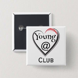 Knopf des Young at Heart Clubs Button