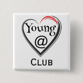 Knopf des Young at Heart Clubs Button (Vorderseite)