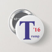 Knopf Donald Trump 2016 Button (Vorne & Hinten)