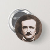 Knopf Edgar Allen Poe Button (Vorne & Hinten)
