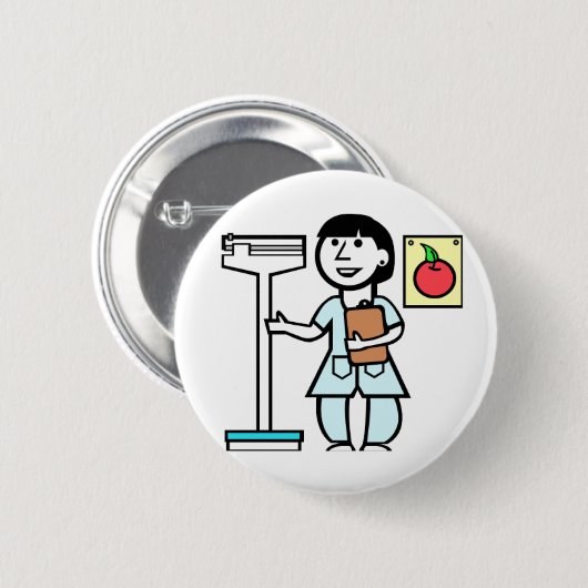 Knopf-Ernährungswissenschaftler Button (Vorne & Hinten)