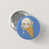 Knopf "Evil Ice Creme Cone" Button (Vorne & Hinten)