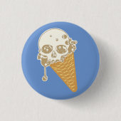 Knopf "Evil Ice Creme Cone" Button (Vorderseite)