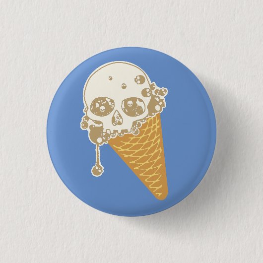 Knopf "Evil Ice Creme Cone" Button (Vorderseite)