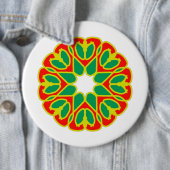 Knopf, farbenfrohe klassische Blumenkonstruktion Button (Beispiel)
