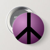 Knopf-fertigen lila Friedensschablone es besonders Button (Vorne & Hinten)