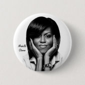 Knopf FIRST LADY-MICHELLE OBAMA Button (Vorderseite)