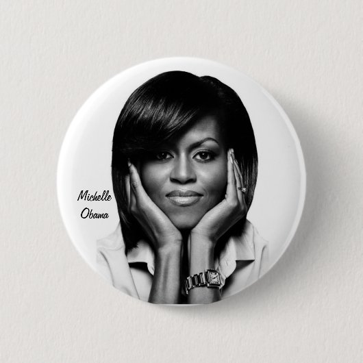 Knopf FIRST LADY-MICHELLE OBAMA Button (Vorderseite)