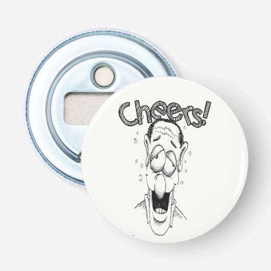 Knopf-Flaschen-Öffner Flaschenöffner (Vorderseite)