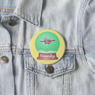 Knopf Fliegender Schneekanal Button