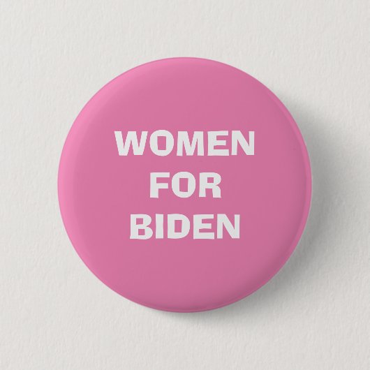 Knopf "Frauen für den Biden Pink-Präsidenten" Button (Vorderseite)