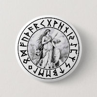 Knopf Freya Rune-Schild