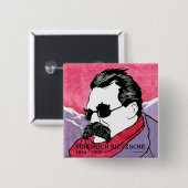 Knopf "Friedrich Nietzsche" Button (Vorne & Hinten)