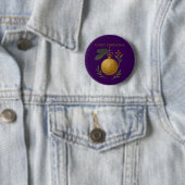 Knopf - Frohe Weihnachten Dekor Design Button (Beispiel)