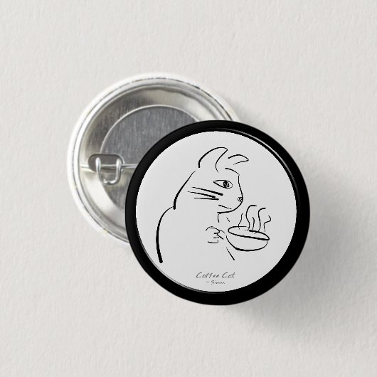 Knopf für coole Kaffeekasse Button (Vorne & Hinten)