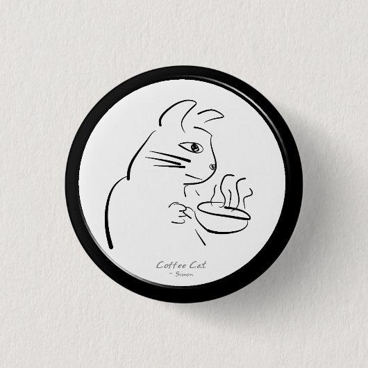 Knopf für coole Kaffeekasse Button (Vorderseite)