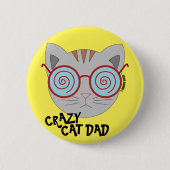 Knopf für Crazy Cat Vater Button (Vorderseite)