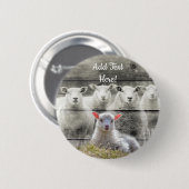 Knopf für das Baby-Lamm der Schafspuppe Button (Vorne & Hinten)