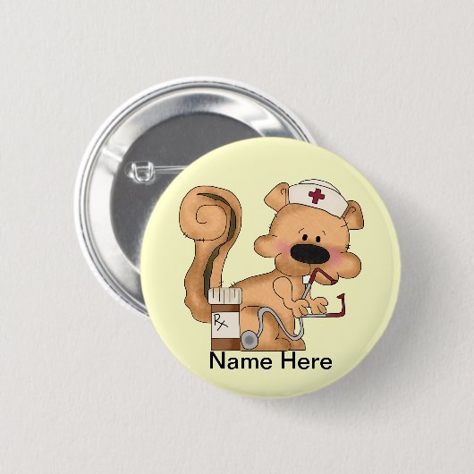 Knopf für das Eichhörnchen Button (Vorne & Hinten)