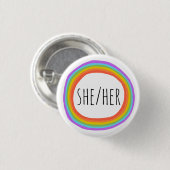 Knopf für den farbigen Regenbogenkreislauf der Pro Button (Vorne & Hinten)