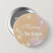 Knopf für den Namen der Hochzeit Button (Vorne & Hinten)