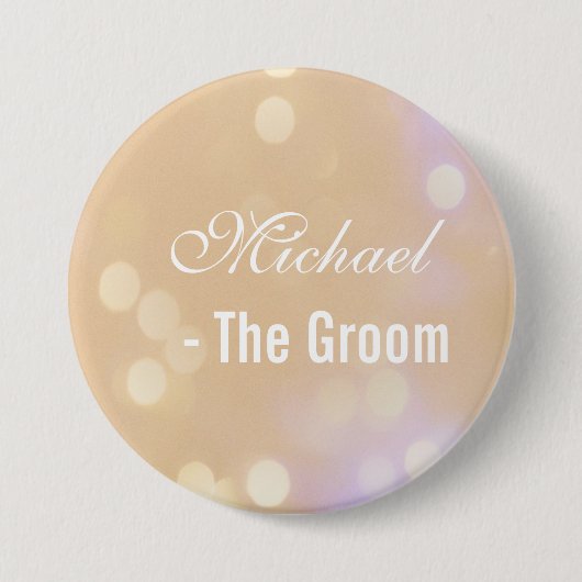 Knopf für den Namen der Hochzeit Button (Vorderseite)