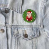 Knopf für den Weihnachtsjungen Cartoon Button (Beispiel)