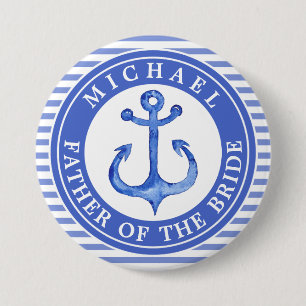 Knopf für die blaue Ankerhalterung Button