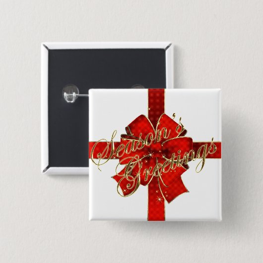 Knopf für die glühende Weihnachtsblume Button (Vorne & Hinten)