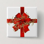 Knopf für die glühende Weihnachtsblume Button (Vorderseite)