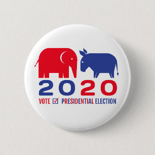 Knopf für die US-Präsidentschaftswahl 2020 Button