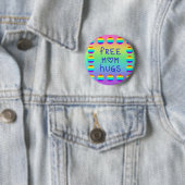 Knopf für freie Mama Hugs Regenbogen Button (Beispiel)