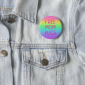 Knopf für freie Mama Hugs Regenbogen Button (Beispiel)