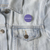 Knopf für geimpftes, weißes lila Button (Beispiel)