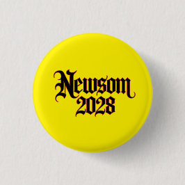 Knopf für gotischen Stil der Newsom 2028 Button
