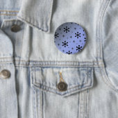 Knopf für graue blaue Schneeflocken Button (Beispiel)