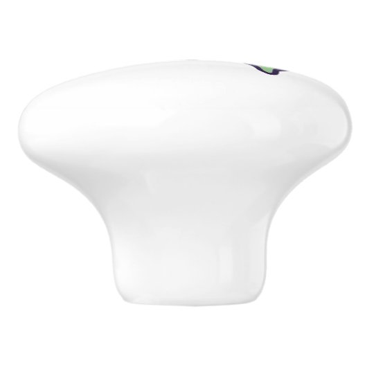 Knopf für grüne Keramik Keramikknauf (Seitenansicht)