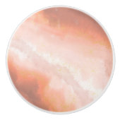 Knopf für Keramik aus Kupfer, orange und rosa Keramikknauf (Vorderseite)