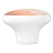 Knopf für Keramik aus Kupfer, orange und rosa Keramikknauf (Seitenansicht)