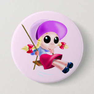 Knopf für kleine Mädchen Button