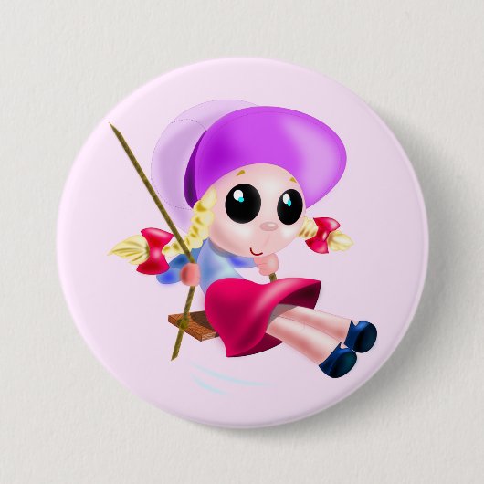 Knopf für kleine Mädchen Button (Vorderseite)
