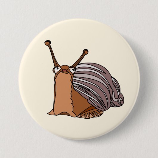 Knopf für kleine Schnecke - Farbe - Text Button (Vorderseite)