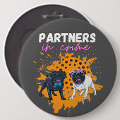 Knopf für Kriminalitätshunde Button (Vorne & Hinten)