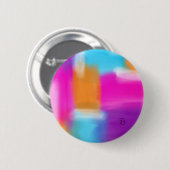 Knopf für lebendiges Abstraktes Kunstwerk Button (Vorne & Hinten)