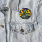 Knopf für rustikale Herbstblätter und Sonnenblumen Button (Beispiel)
