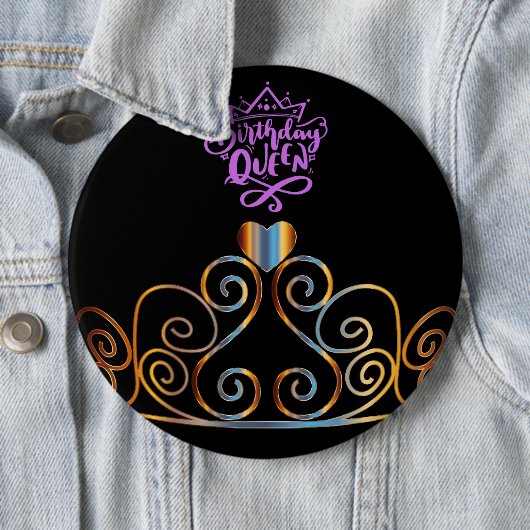 Knopf für Schwarz und Gold Button (Beispiel)