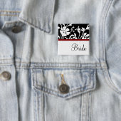 Knopf für Schwarz-Weiß-Floral Button (Beispiel)