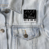 Knopf für Schwarz-Weiß-Piano-Musik Button (Beispiel)