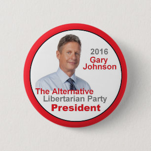Knopf Garys JOHNSON 2016 Button
